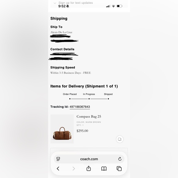 Coach Compass 25 Brown Suede - Picture 8 of 8